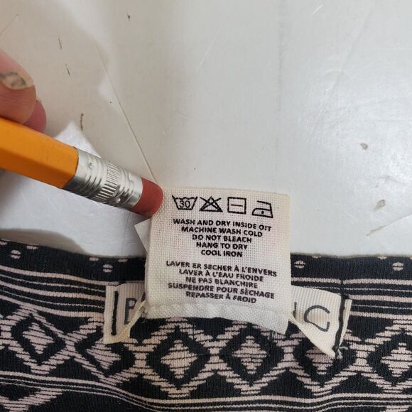 NWT BILLABONG Black Light Pink Mini Skirt Women's Medium Cotton Geometric Aztec - Picture 8 of 13